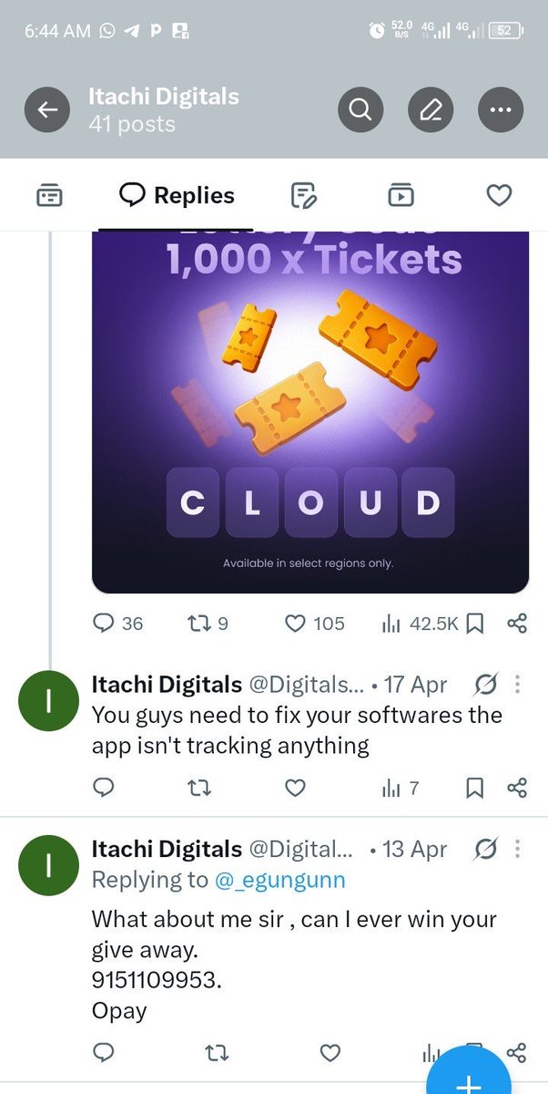 DigitalsIt35799's tweet photo. @_egungunn @_egungunn , sir since April I haven't still won , please help my life https://t.co/ghvVYXbAq5