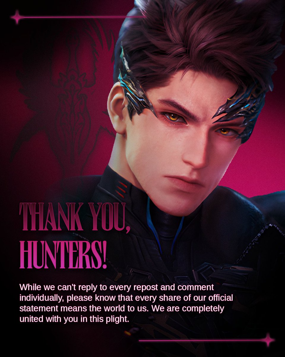 VSE_Syndicate's tweet photo. THANK YOU, HUNTERS! 🖤 We see every share of our statement. Though we can't reply to everyone, we are completely united. Let’s bring back our wolf together! 🐺

HELP BUILD THE CASE: We’re compiling a master document of community evidence. Comment below 👇 #BringBackValko #Valko https://t.co/PQf5w1OqAj