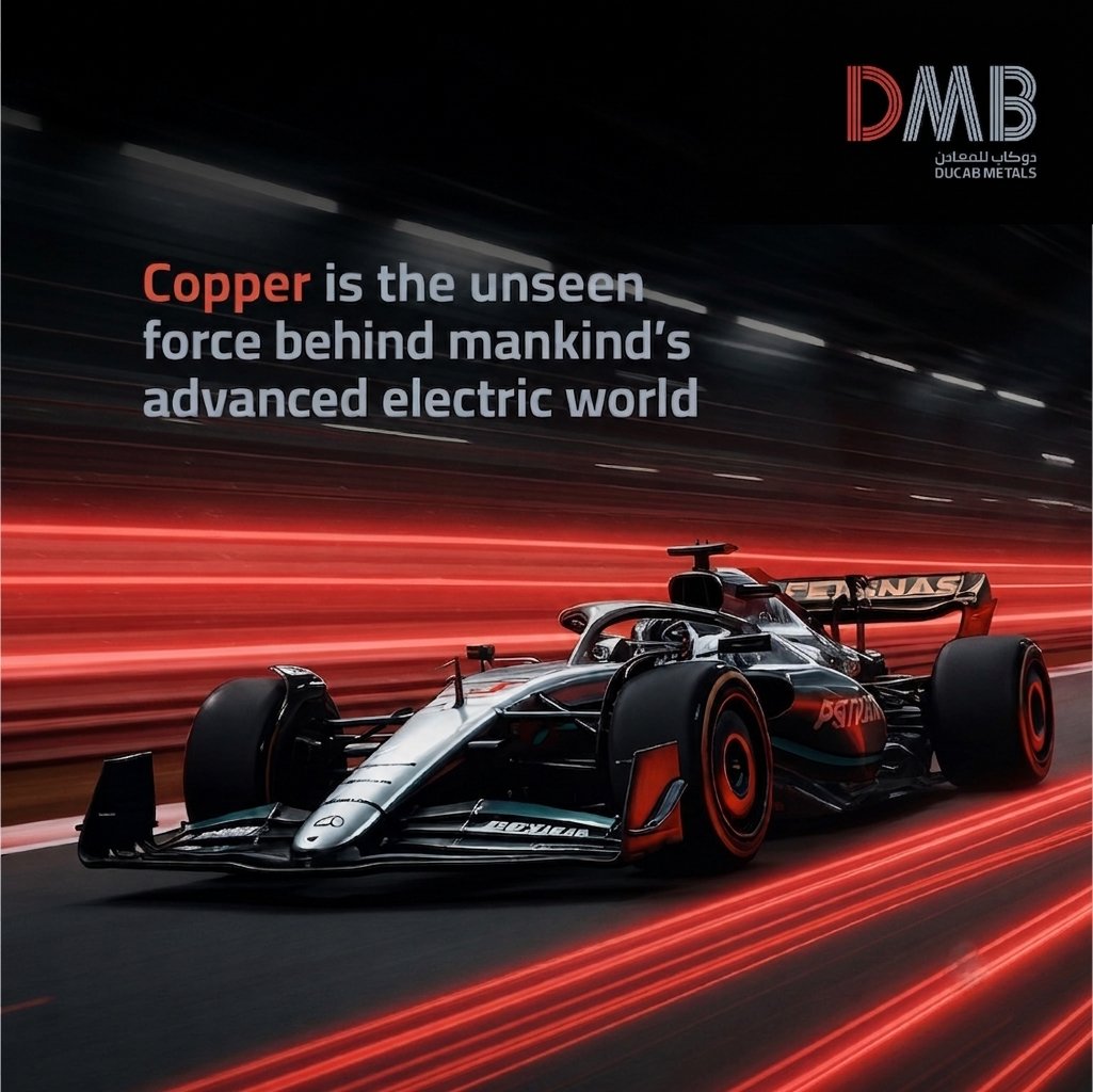DucabMetals's tweet photo. The fastest machines on Earth have one thing in common: Copper.

Beneath the carbon fibre and cutting-edge engineering lies copper. The conductor that powers performance and advances technology unlike anything else - the unseen force behind mankind's electric world. https://t.co/XeHqmLysyq