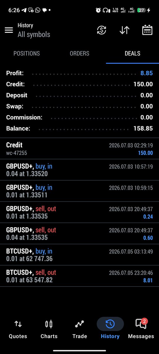 Lion_Crypt_'s tweet photo. GM guys,

Update to my yesterday #BTC /USD trade, finally hit TP with a profit of $8, after long consolidation and rejection, which has created a new Order Block.

We go Again today...

#forex #crypto #web3 https://t.co/FQ3WSgDM6j