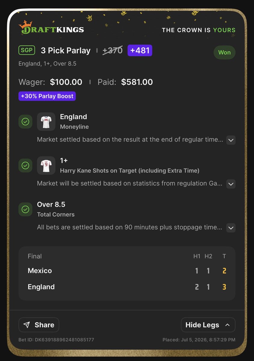 yunggavo's tweet photo. “Cartel won’t let Mexico lose” 🤣🤣🤣nice try Vegas plants, England couldn’t have been more free and obviously both teams were grabbing goals. Too Easy #worldcup #england #DraftKings https://t.co/EKzDcAUbhQ