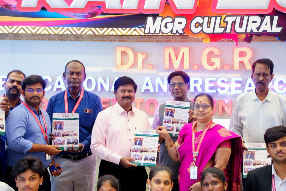 AcsArunkumar's tweet photo. Happy to release The Breakthrough Bulletin, published by the IEI MGR Student Chapter (First Year Engineering & Technology), showcasing a year of technical learning, innovation, and professional development.
#DRMGR #MGRERI #IEI #studentchapter https://t.co/kbHo0h93Hs
