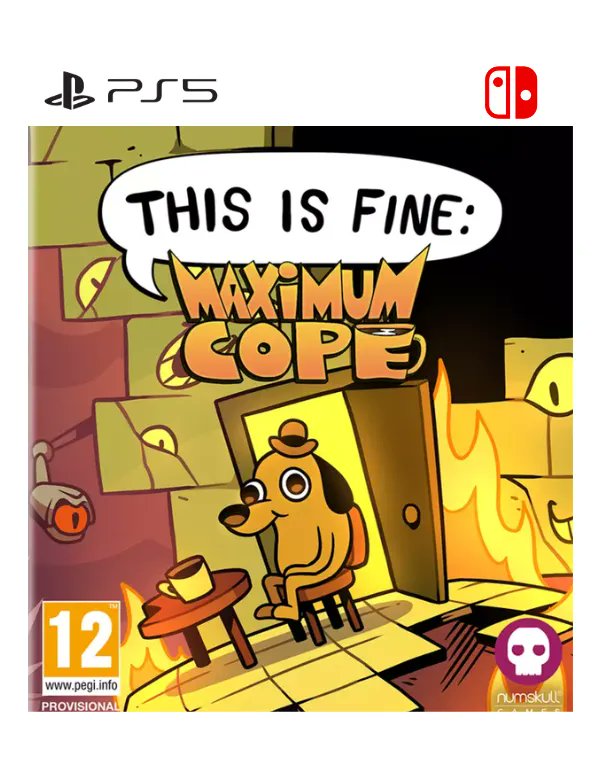 ImpactGame_es's tweet photo. Recomendación de madrugada: descubrir que, aunque todo vaya mal, las cosas pueden ser extraordinariamente divertidas y hacer que, en realidad, todo vaya bien... ¡Lanzarte al increíble #ThisIsFine: Maximum Cope!
A LA VENTA: https://t.co/khIcVN8rTy https://t.co/ekh0ssTIPd