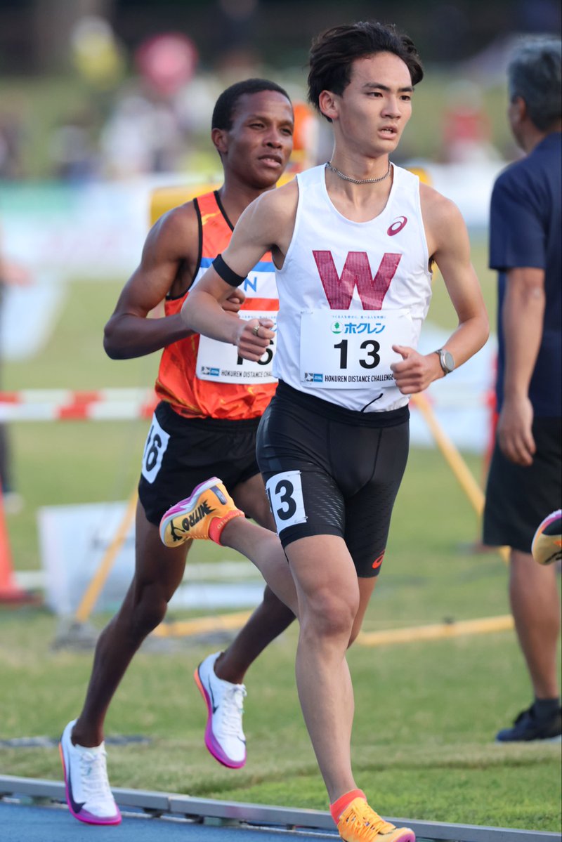 syunpei115115's tweet photo. ホクレンディスタンスチャレンジin千歳
5000m 13’17”19 PB 学生歴代9位/日本人学生歴代4位

今年好調な要因は上久保さん(@t_kamikubo_h0pe )のおかげです。これからもサポートよろしくお願いします。

アプリもみなさんぜひ使ってください！
https://t.co/apElxWfUcX
📸:@satoshiwada1980 https://t.co/Hw0EKpq41q