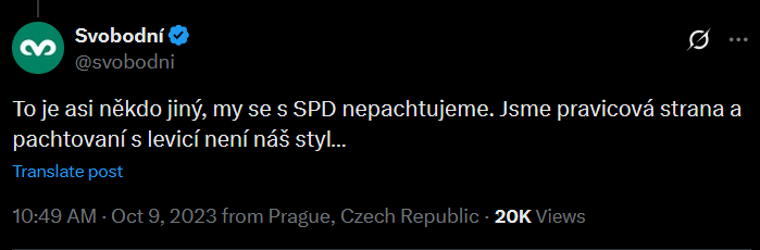 RReagan8l322's tweet photo. @svobodni Fašounkům podpora? Raději nám něco slibte 😂 https://t.co/7qGnFxeFvq