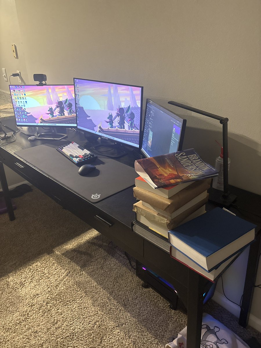 My setup is so atrocious. Going to buy some decor soon