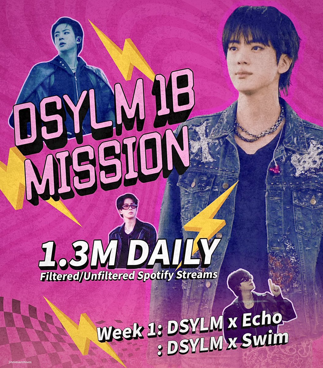 jinniesarchives's tweet photo. 🏁ARMYs! Let’s start our mission to reach 1B streams for DSYLM on Spotify. 

If you see this tweet, open your playlists and stream. Please reply below if you’re in. 👇

You may also check here for PLs: https://t.co/ZRuf5d5BQ1 https://t.co/EIXy5HyMAP