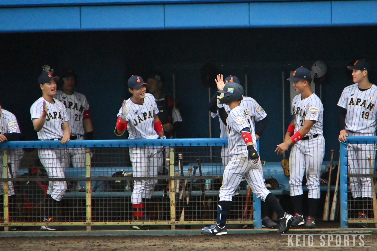 keispo_baseball's tweet photo. 【侍ジャパン大学日本代表直前合宿】
９回終了時点　ジャパン２－４東芝
（１０回まで行われます）

９回、 #林純司 がソロ本塁打を放ちました✨⚾️

#keiobaseball #侍ジャパン #大学日本代表 https://t.co/DbZOHq776a