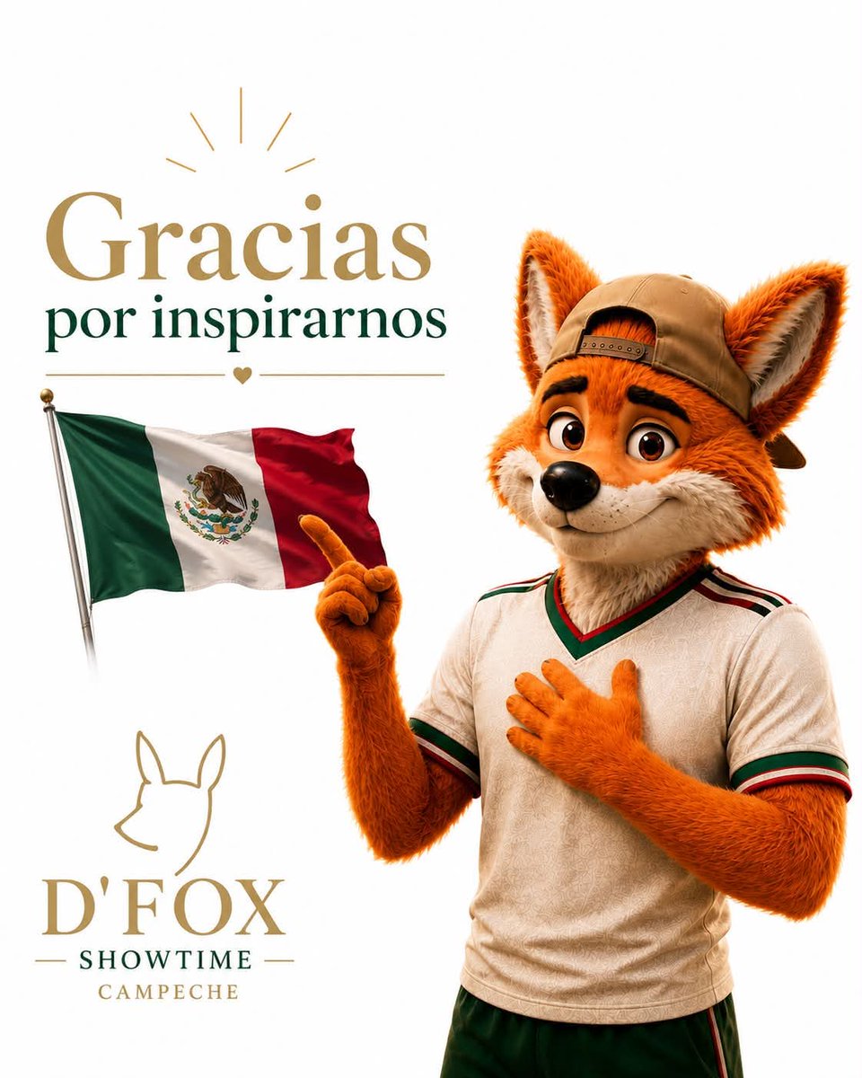 DFOXSHOWTIME's tweet photo. Orgullo intacto.
Gracias, Selección Mexicana, por jugar con talento, disciplina y corazón.
Gracias por inspirarnos. 🇲🇽 https://t.co/re1EsgllQ3