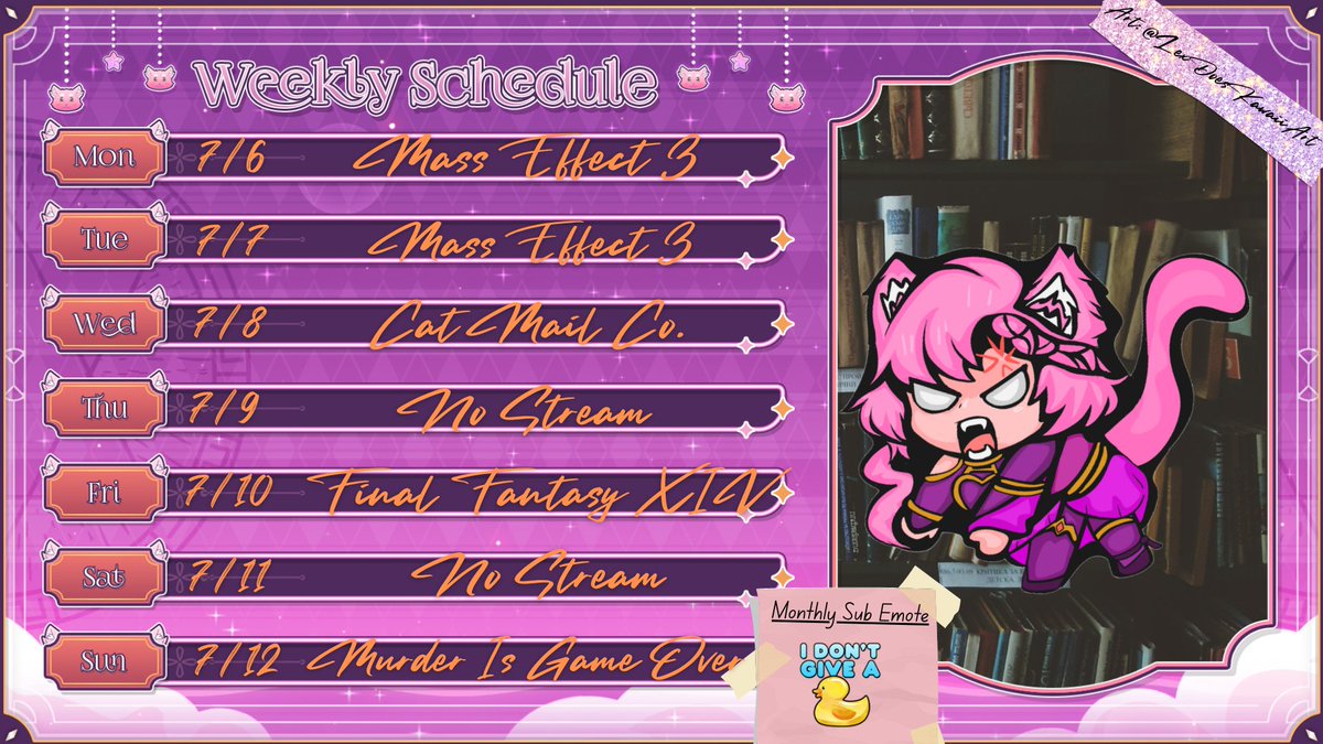 AmberGeneration's tweet photo. Schedule for this week. https://t.co/HzptLmu5kw