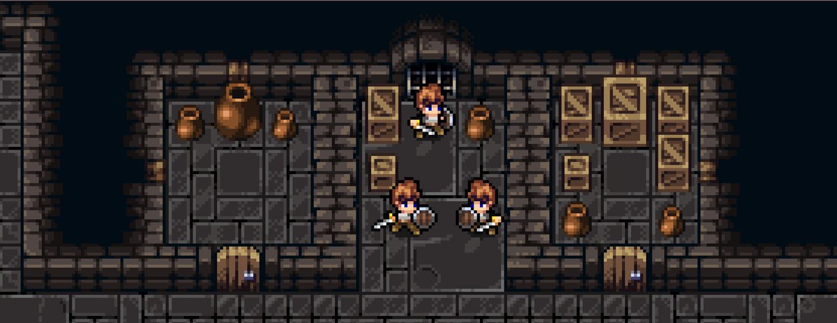 KyllayF's tweet photo. What a strange two years.
I lost backups of projects, and life left little time. I’ve accepted it and found my way back to pixel art.
I usually work in 32x32, but wanted to try a 16x16 tileset this time. Surprisingly fun.

#indiedev | #gamedev | #pixelart | #ドット絵 https://t.co/nDjkEOuS3i