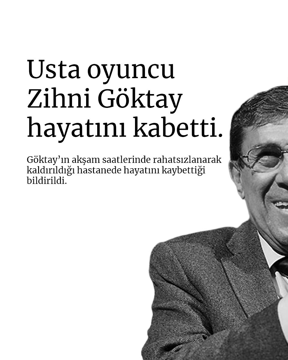 PlatformAntalya's tweet photo. Usta oyuncu Zihni Göktay, 81 yaşında hayatını kaybetti. https://t.co/WMKe0qrKJ8