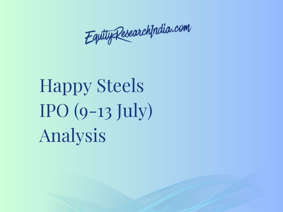 Equity_R_In's tweet photo. Happy Steels IPO: Issue open July 9–13 | Price band ₹62–66 | NSE Emerge (SME) | Safety-critical forged auto components from Ludhiana. 

Read our full analysis: https://t.co/L9PA180zfJ

Key highlights: 100% book-built fresh issue, anchor bidding on July 8, RHP filed. Find valuation, risks and watchpoints before you apply. 

#IPO #HappySteels #NSEEmerge #Investing #StockMarket