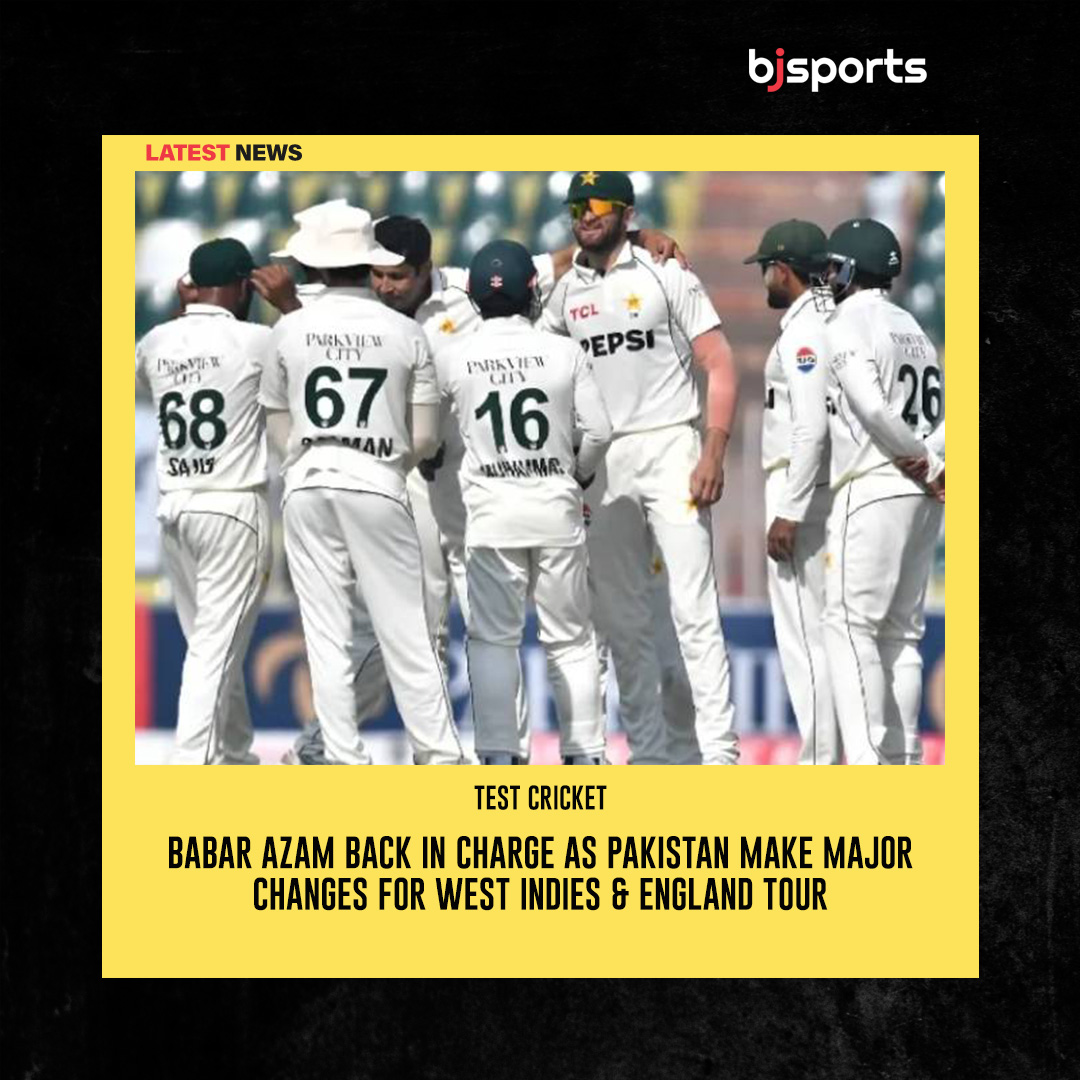 Bjsports_OFC's tweet photo. Babar Azam back in charge as Pakistan make major changes for West Indies & England tour
👉 Read More: https://t.co/O40YD89afU
#Baji #BjSports #Sports #Cricket #PAKvsWI #PakistanCricket #BabarAzam #Captaincy #TestCricket #CricketNews https://t.co/lseUlvj3q7