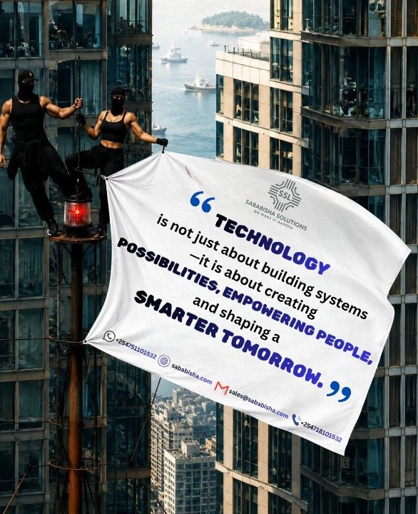 sababisha_SSL's tweet photo. Tech isn’t just about systems.
It’s about POSSIBILITIES.
It’s about EMPOWERING PEOPLE.
It’s about a SMARTER TOMORROW.
That’s the mission at Sababisha Solutions.
Let’s build what matters  https://t.co/A5K16NNmbJ
#Technology #Innovation #TechForGood  #Sababisha https://t.co/VHla9X2BL4