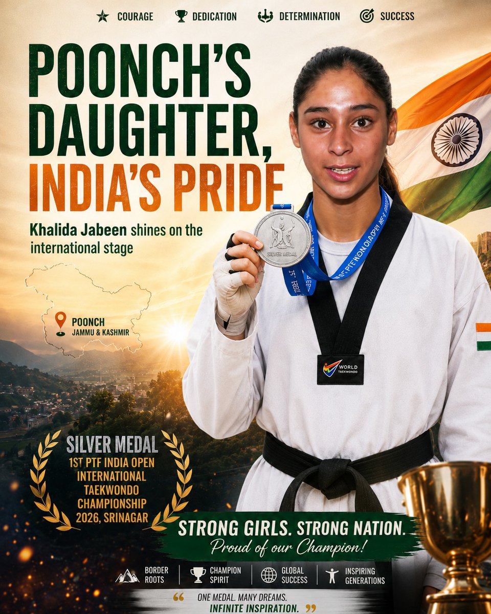 Faheem262271472's tweet photo. Khalida Jabeen’s achievement proves that J&K youth are ready to shine on every platform. #YouthOfJK #KhalidaJabeen #BadaltaKashmir श्यामा प्रसाद मुखर्जी
#InfraNextMultiBagger
#StockTurnaround
भारतीय जनसंघ
BHUDEVI INFRA
Gurukul Shiksha Paddhati https://t.co/tSm5R7t59T