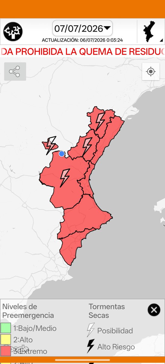 hgris992's tweet photo. @GVA112 Buenas, me parece que habéis puesto la que tenéis prevista para mañana https://t.co/2NL97Macn3