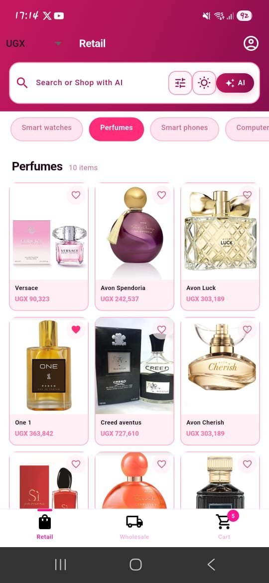 PochiShoppingEA's tweet photo. A great perfume leaves a lasting impression and at Pochi Shopping App, we've curated a collection of genuine fragrances that do exactly that. 

Navigate our catalogue effortlessly with Al-powered search. Every bottle is guaranteed authentic, competitively priced in UGX. https://t.co/dgGQkaf6K4