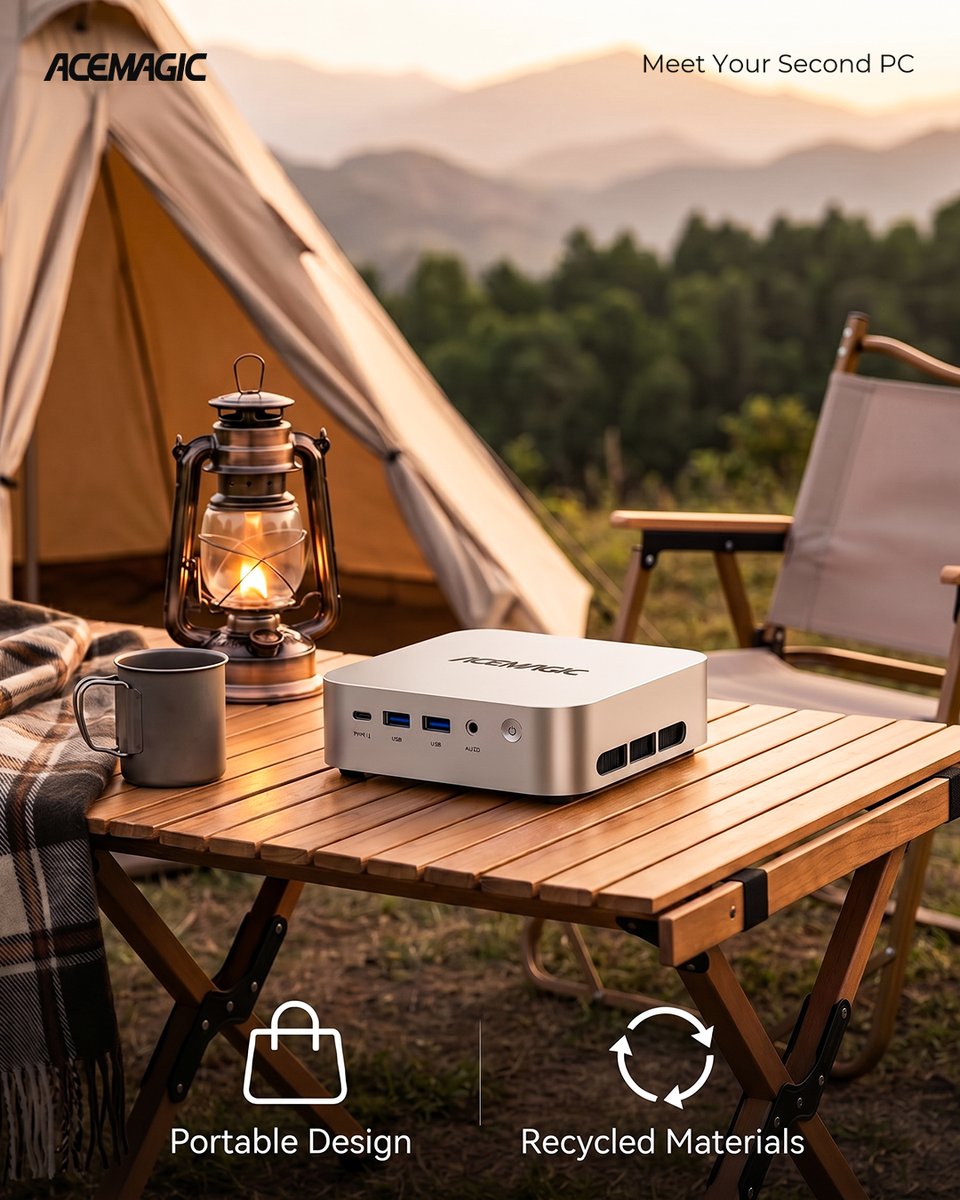 Acemagic_'s tweet photo. Midweek low-energy mode activated 🌿
ACEMAGIC K1 R2544 compact desktop
Portable build + recycled eco-friendly chassis
Light footprint for sustainable work & travel
#acemagic #EcoTech #minipc #WorkAnywhere https://t.co/dogVpInaV9