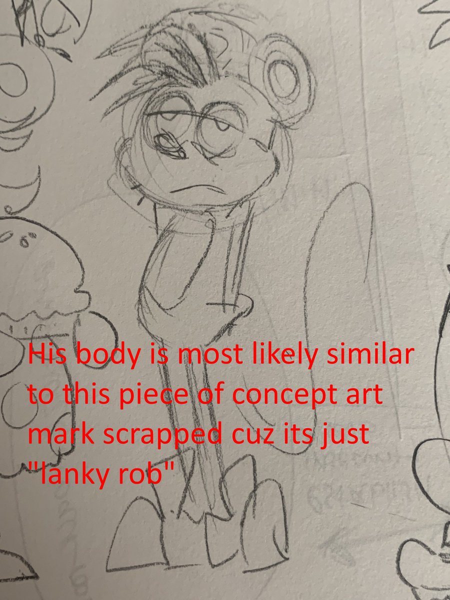 Roy_CatchingUp's tweet photo. judging from art that was shared in the backer server roys build is probably something like this LOL, it is definitely a strange choice to make his arms so noodly thin like robs considering both his parents arms seem to be thicker, https://t.co/iyY6T0NwKV
