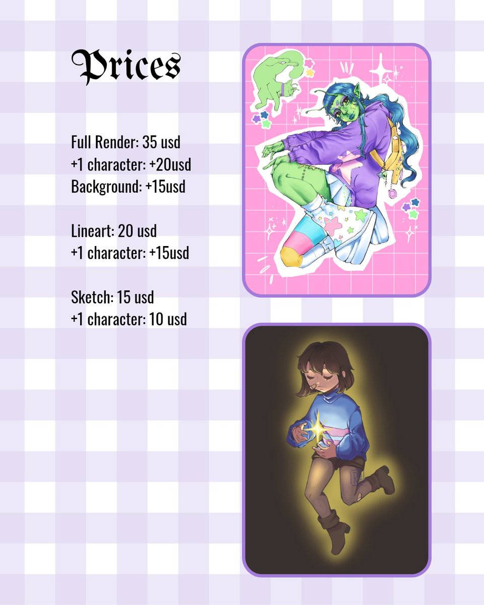 Raeenaay's tweet photo. PRICES &amp; INFO: See the images below for my rates and terms.
✅ I accept PayPal.
✨ 100% upfront payment is highly appreciated!

If you're interested, please send me a DM! RTs are a huge help. Thank you! 💌 https://t.co/yxUEkL8628