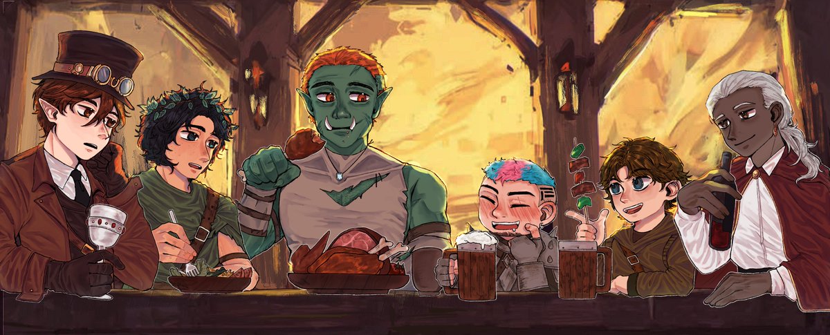 ching_afish's tweet photo. My DND party🍽️🍽️🍽️🍽️🍽️🍽️
#DND https://t.co/Nx3AThFjrD