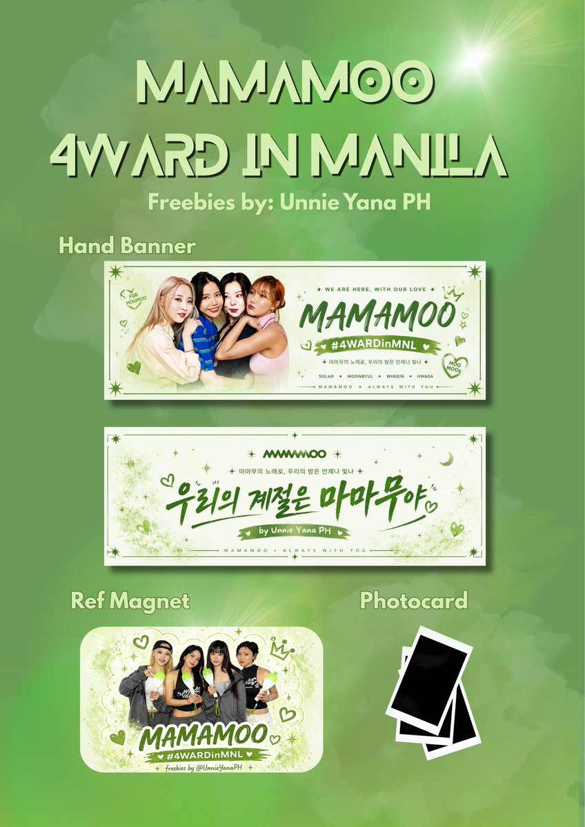 UnnieYanaPH's tweet photo. ‼️PH MOOs, FREEBIES ALERT 💚

Thank you for supporting our Moobong PHGO! 🥹✨
All buyers will receive exclusive concert freebies🎁

You can also get this on concert day. Save &amp; rt this post, we'll announce our meetup location soon. 💚

See you at #4WARDinMNL PH Moomoo🫶 https://t.co/oterAd4J1r