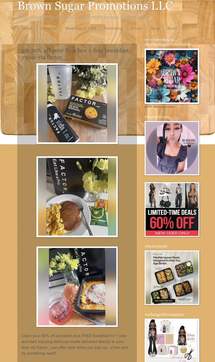 bsugarpromos's tweet photo. Get 50% off PLUS free breakfast with @factormeals 🥹📦🥘 https://t.co/AVOm7eETWa #brownsugarpromotionsllc #factormeals #foodandwine #thelocdvixen #ahseknovel🦋 https://t.co/nupu1c6noX