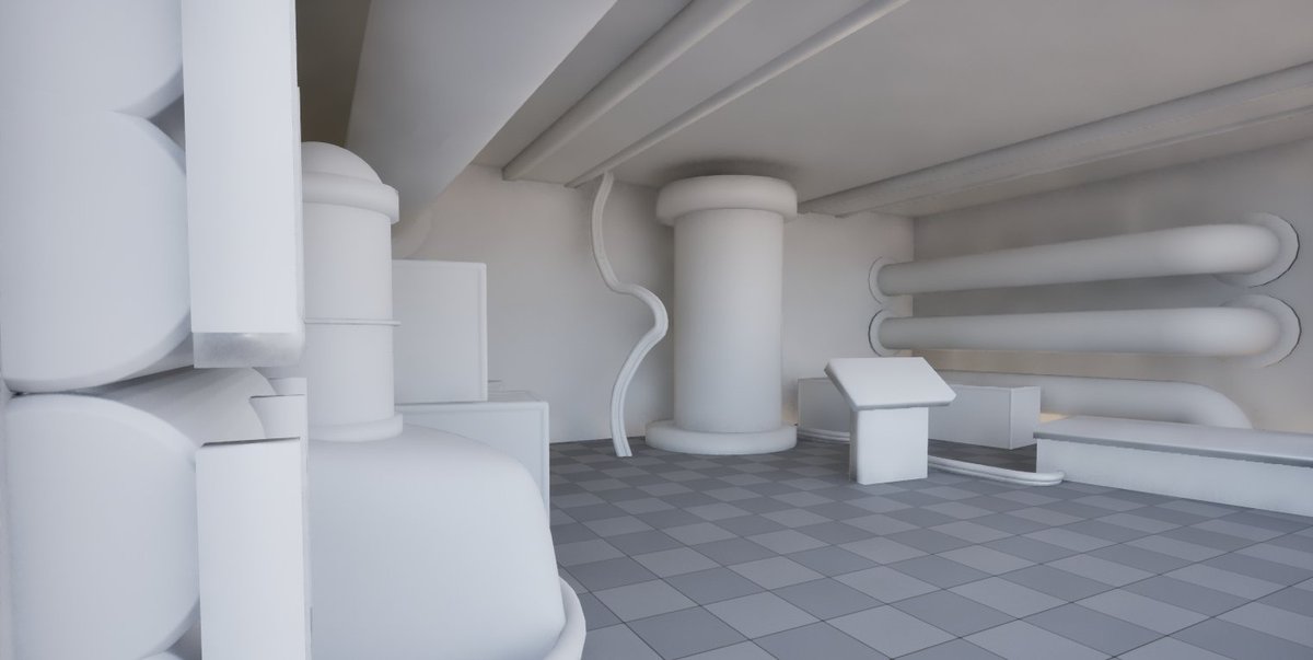 Jetwingstudios's tweet photo. I finally got a gaming PC!!! I've recreated my gray box scene that was initially on my phone into Maya and Unreal Engine. I'm super excited to finally start working on future projects. This is scene in its current state; I'm working on making the props before I start texturing. https://t.co/2Pd1a1hCaF