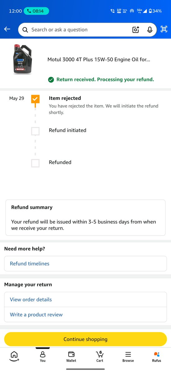 xmrx99's tweet photo. It's a month now I have not received my refund amount 
@amazonIN @amazon https://t.co/1iJzxZVWiu