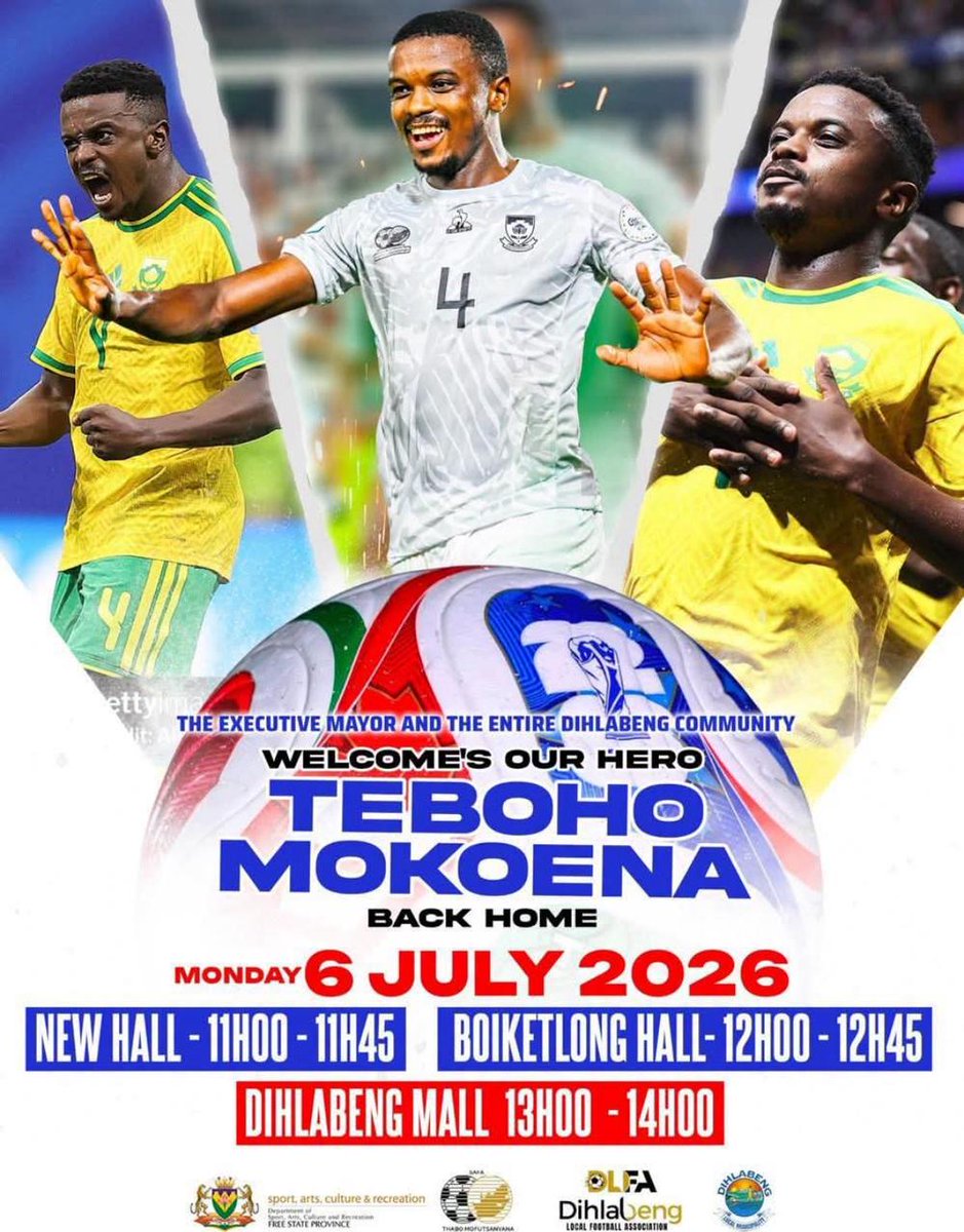 DiscoNicholas's tweet photo. Good Morning South Africa 🇿🇦🇿🇦🇿🇦
Good Morning Everyone!!!!
Good Morning Free State Province
Your Boy is Coming Home today. Come One Come All 🇿🇦🇿🇦🇿🇦🇿🇦⚽️⚽️⚽️⚽️
#TebohoMokoena #FreeStateProvince https://t.co/9xI9n052gW