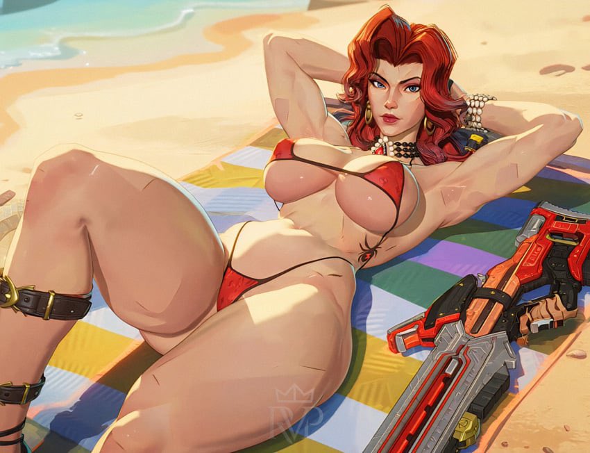 BlackINWidow's tweet photo. Whether in game or in real life black widow loves the beach… https://t.co/vGhnU9XFW2