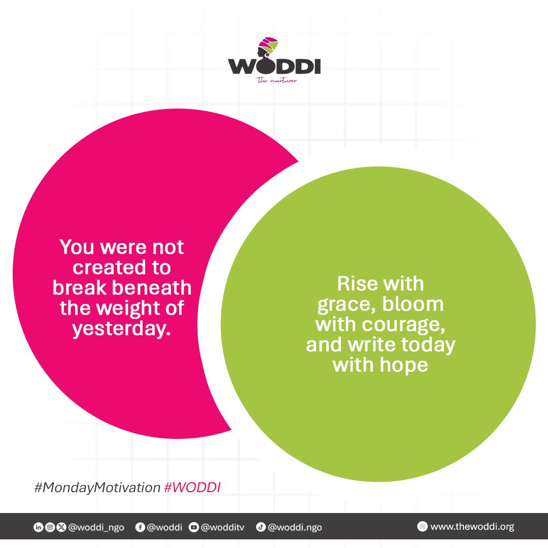 NkechiRochas's tweet photo. Rise with grace. Bloom with courage. Write today with hope.

#MondayMotivation #WODDI #RiseWithGrace #Hope #TheNurturer https://t.co/WmC5yepjJK