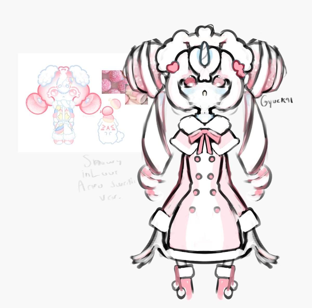 yuck91_'s tweet photo. Original Aero Sweetie, Winter Wonderland, and Snowy in Love versions.  SIL needs some work. #utmv #oc #art #cute #skeleton #AeroSweetie https://t.co/qQBtL0xrIP
