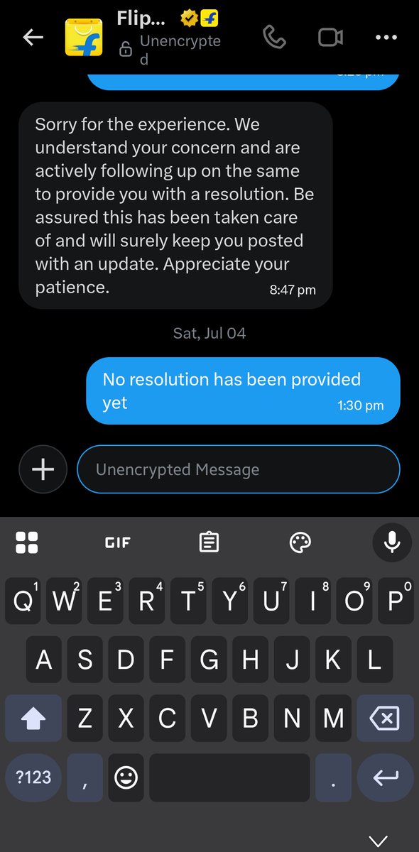 Owaiskdr07's tweet photo. @flipkartsupport After sending you private msg since Saturday... No response from your side
#fraudflipkart https://t.co/l5VHxDNxw6