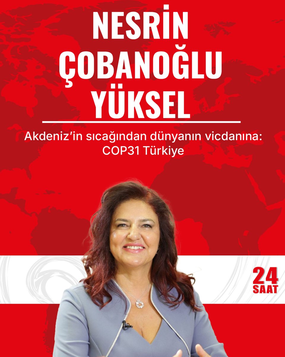 24SaatGazete06's tweet photo. Prof. Dr. Nesrin Çobanoğlu Yüksel yazdı:

Akdeniz’in sıcağından dünyanın vicdanına: COP31 Türkiye

https://t.co/i0a2WW6hDC

#COP31 #İklimDeğişikliği #Sürdürülebilirlik #DoğaKoruma 

@Tipetigi https://t.co/kF8xV746rP