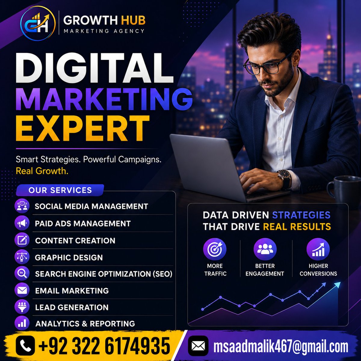 smmbysaad's tweet photo. Your Trusted Digital Marketing Expert for Business Growth
WhatsApp:
0322 6174935
Email:
msaadmalik467@gmail.com
#DigitalMarketing #DigitalMarketingExpert #SEO #GoogleAds #MetaAds #SocialMediaMarketing #LeadGeneration #BusinessGrowth #MarketingAgency #BrandStrategy https://t.co/4UG4To21AY