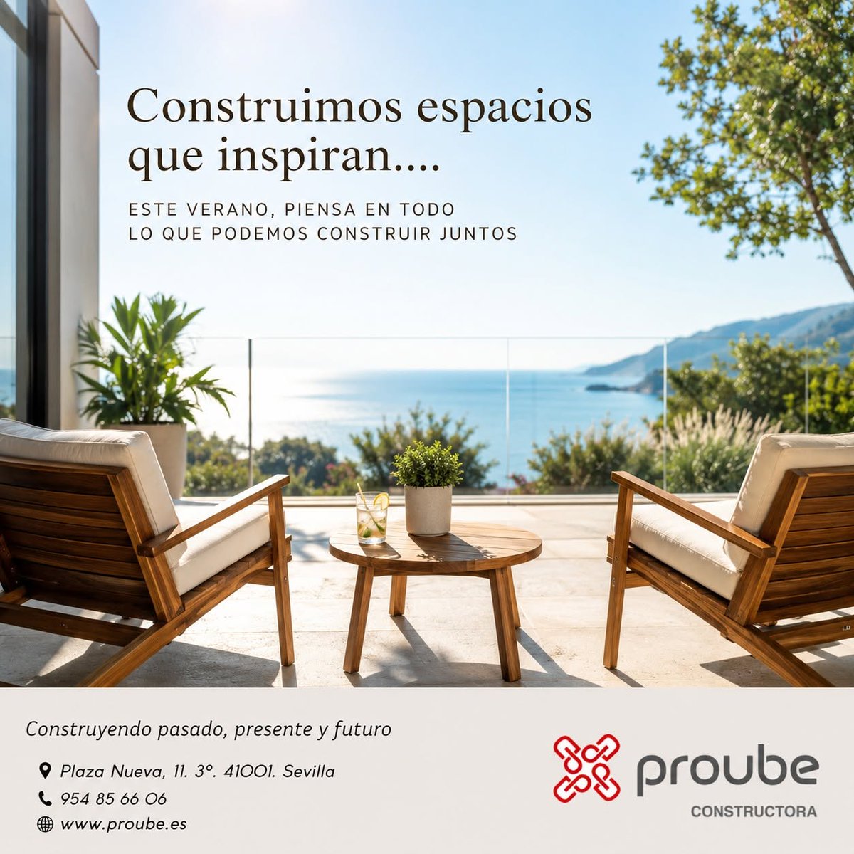 ProubeProyectos's tweet photo. ☀️ El verano también es tiempo de
imaginar nuevos proyectos.
¿Hablamos de tu próximo proyecto?.
📍 Plaza Nueva, 11 · 3º · Sevilla
📞 954 85 66 06
📩 info@proube.com

#ProubeConstructora
#ConstruimosEspaciosQueInspiran #Construcción
#Reformas #Arquitectura #Verano #Sevilla https://t.co/gh1axaL44b