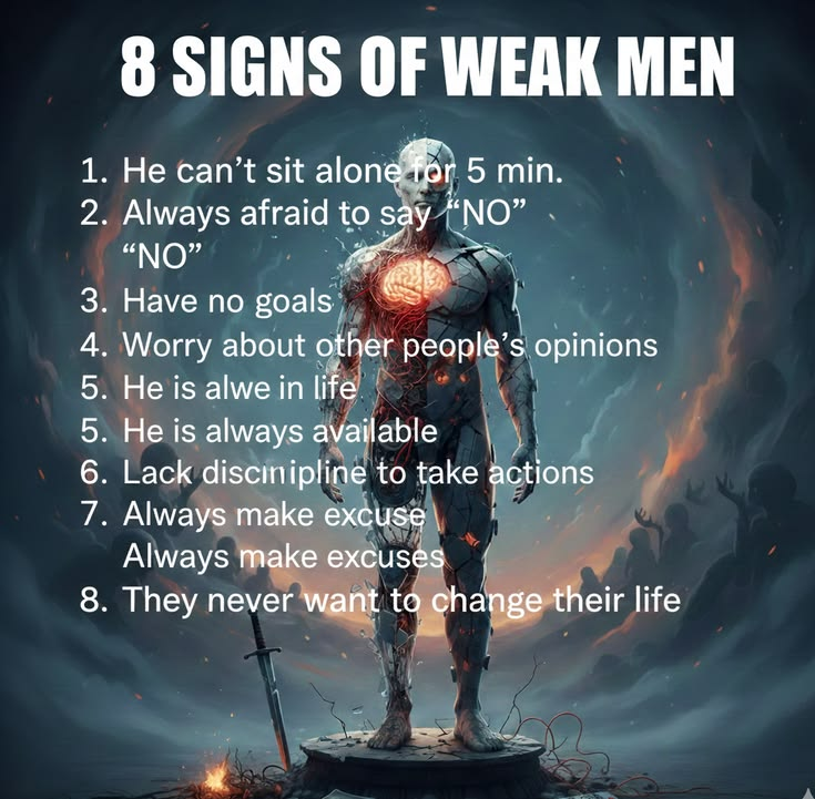 Men__Knowkrh's tweet photo. 8 SIGNS OF WEAK MEN https://t.co/4wMayfvnXX