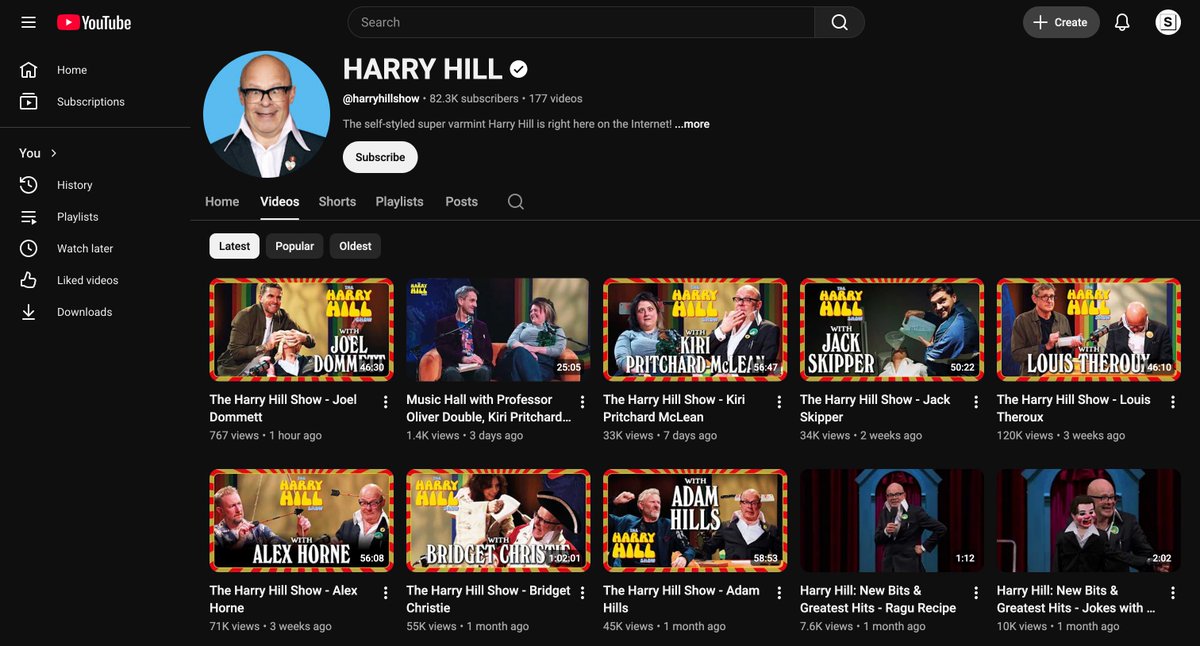 ControlPanelFT's tweet photo. Control Panel for YouTube v1.35.2 has a fix for handling channel page grids on desktop

Release notes: https://t.co/YNOdc0bx3F

Screenshot is a full-width channel page with the channel banner hidden and Auto +2 grid items per row https://t.co/dHpPlIvAU4