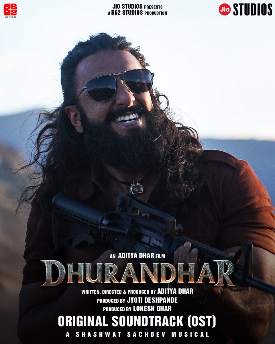 B62Studios's tweet photo. Ghayal hone taiyyar?
#DhurandharOriginalSoundtrack out now
🔗 - https://t.co/UnD3QMdOQe
@RanveerOfficial #AkshayeKhanna @duttsanjay @ActorMadhavan @rampalarjun #SaraArjun @bolbedibol @AdityaDharFilms #JyotiDeshpande @LokeshDharB62 @jiostudios #B62Studios @saregamaglobal https://t.co/Cs53QNba3F
