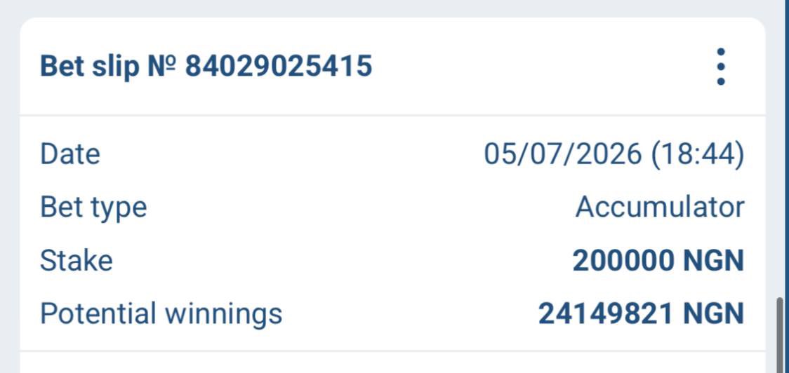 LogikbetX's tweet photo. DON’T MISS THIS 111 ODD ON 1XBET 💥

Booking Code - 9F8J8

Register here ⬇️
https://t.co/tWAZYk9ScD
https://t.co/tWAZYk9ScD
PROMOCODE: BIGWIN262

Using PROMOCODE gets ₦600,000 bonus on your first deposit for a new acct.. https://t.co/Z1d49yAtAq