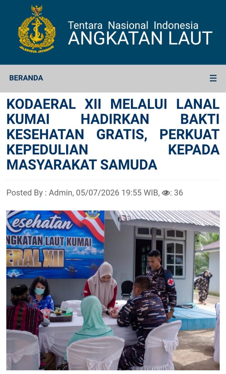 KArawatu16353's tweet photo. Prajurit TNI melintasi berbagai ruang, waktu, dan medan untuk menjamin aktivitas vital di tiap sudut tanah air tetap berjalan dengan baik.

Hadir Sampai Pelosok https://t.co/V5F2Zt0VmC