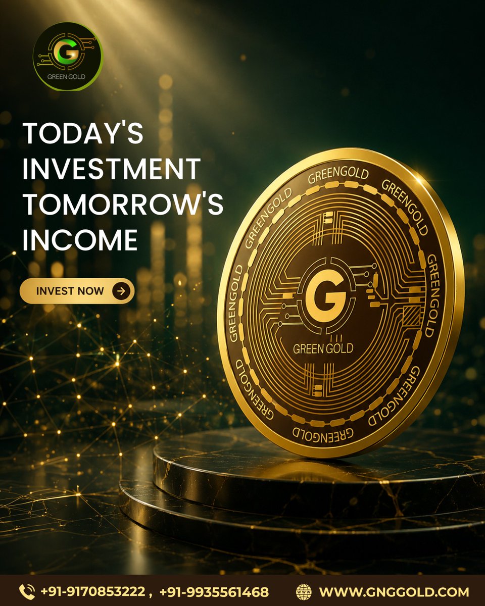 Greengold2023's tweet photo. 💚💰 Today's Investment. Tomorrow's Income.
Every smart investment you make today can help build a stronger financial future.
.
#GreenGold #GNG #InvestToday #TomorrowIncome #CryptoInvestment
.
Disclaimer: Nothing on this page is financial advice, please do your own research!🧠 https://t.co/hxMYlb1W83