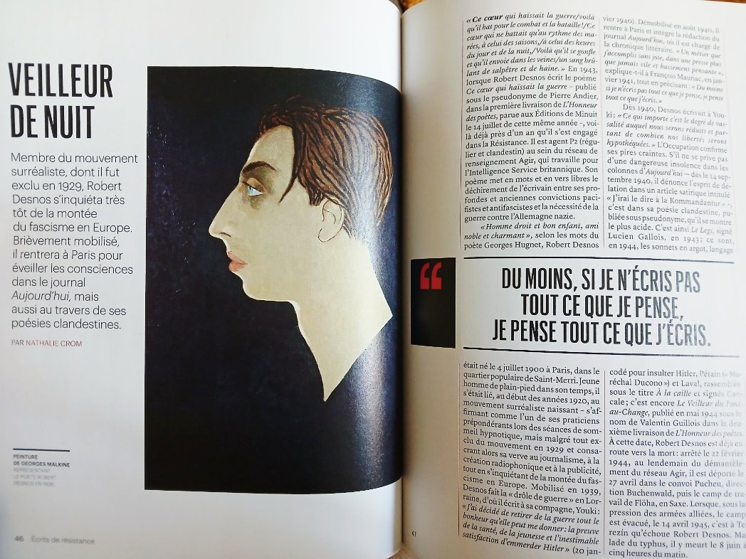 TylskiA's tweet photo. "Du moins, si je n'écris pas tout ce que je pense, je pense tout ce que j'écris" #Desnos (1941) https://t.co/ex67ACYO6m