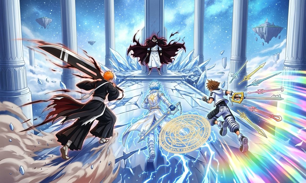 WesleyTraore1's tweet photo. Kai Sora and Ichigo Battle Yhwach in the soul King Palace https://t.co/lnwICUbSFI