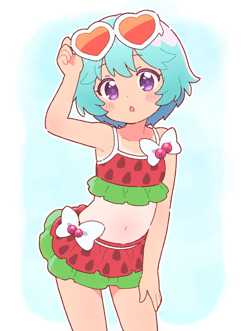 海外のイラストサイトにあった水着の風ちゃん。海外の方の作品かな