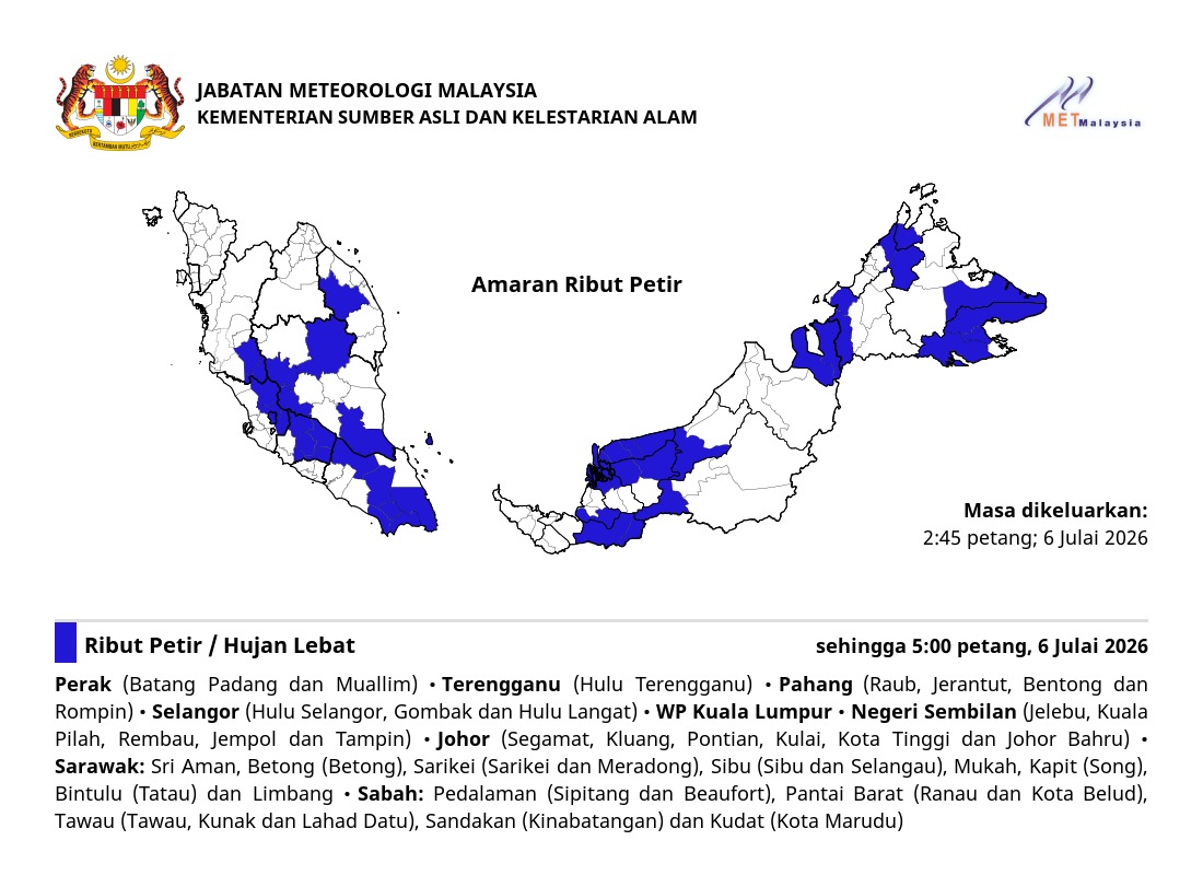 metmalaysia's tweet photo. AMARAN RIBUT PETIR. ⛈⛈⛈

#ributpetirmetmalaysia 
#metmalaysia
#NRES
#MalaysiaMadani https://t.co/ofEmlro8Xw