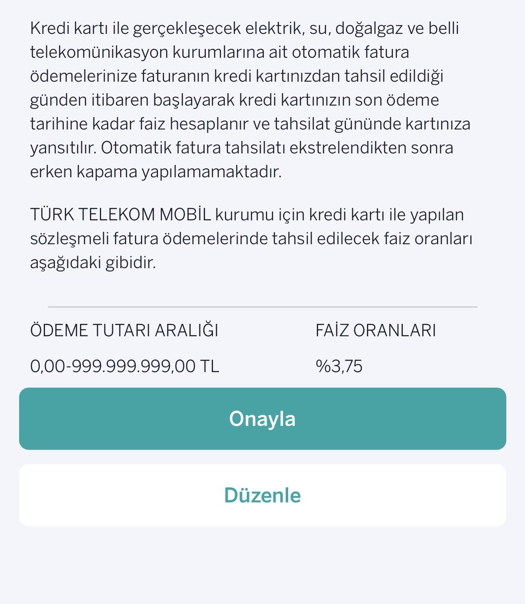 ckriptotr's tweet photo. @KampanyaKredi Ben sms ile katılım sağladım fakat şurayı tam anlamadım. Fatura talimatı veriyoruz diye faizli mi ödetiyor faturayı https://t.co/oYdZ19VRA5