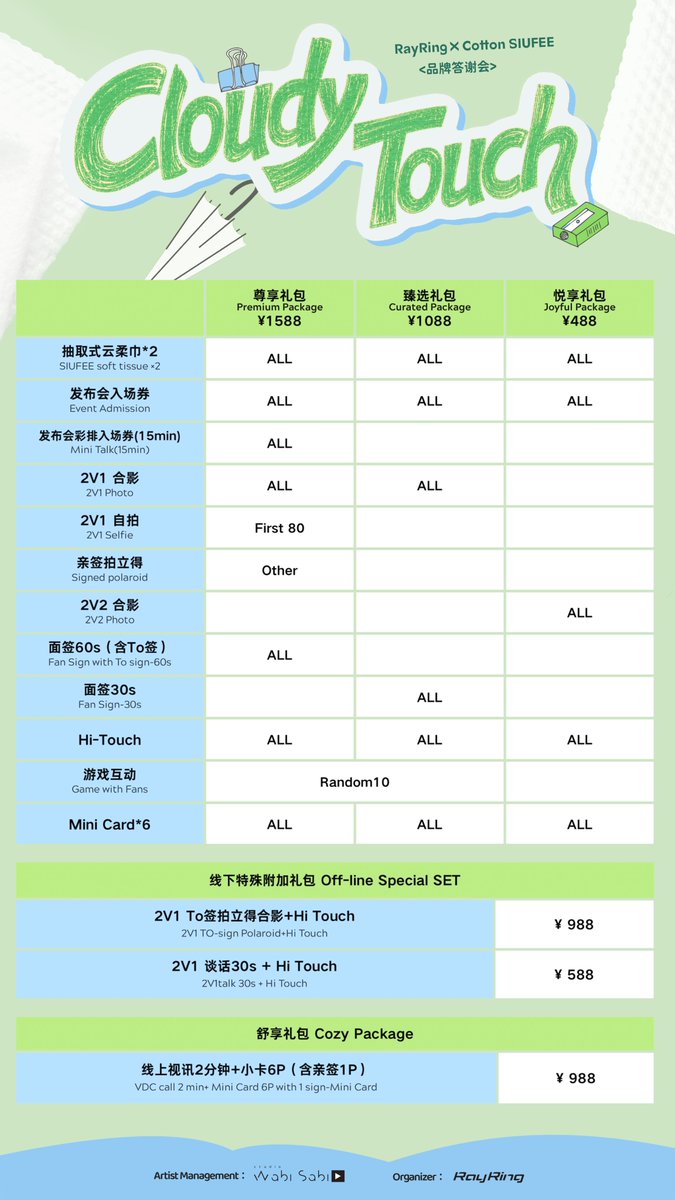 RayringMediaSH's tweet photo. #PieGolf #golfpasatorn #pie_saran
答谢会参与平台：weidian🔎RayRingMedia
答谢会开场时间：2026年7月25日
答谢礼包开售时间：2026年7月6日18:00（北京时间）
地点：中国大陆
如有问题，请咨询微店客服。
July 25th – A Cloudy Touch Just With PieGolf #PieGolf
Where to Purchase: Search for RayRingMedia on Weidian
Date of the Event: July 25, 2026
Ticket Sale Time: 6:00PM (Beijing Time) on July 6, 2026
Location:China
If you have any questions please contact us via:
* Weidian Customer Service：RayRingMedia